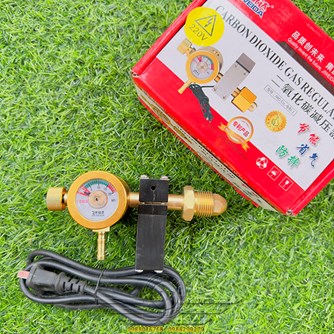 Đồng Hồ Hàn Mig Tiết Kiệm Khí Co2 220V Ren Ngoài