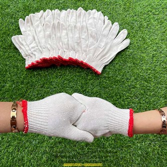 Găng tay sợi cotton trắng