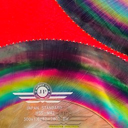 Lưỡi Cắt Inox Không Ba Via Cầu Vồng 300mm