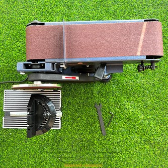 Máy Đai Nhám Tự Động 450W Nhám Vòng 915*100 tích hợp Nhám Tròn 150mm