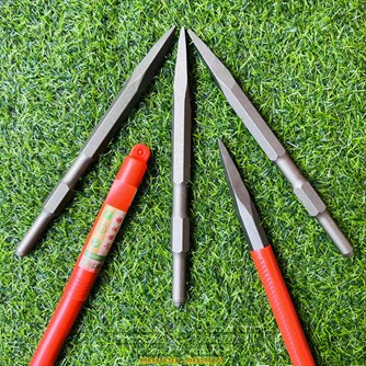Mũi Đục Bê Tông Chuôi Lục Giác Đầu Nhọn Ø30x400mm