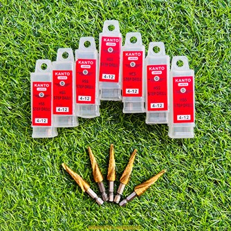Mũi Khoan Tháp Nhật Kanto Titan M2 cỡ 4-12mm (5 bước)