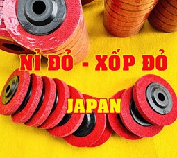 Nỉ Xốp Đỏ Đánh Bóng Inox Kantoya 100mm